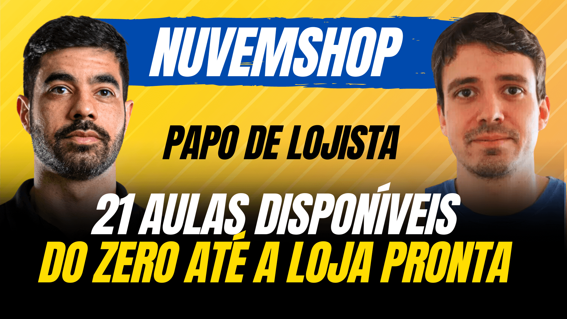 capa do curso em vídeo do zero até a loja pronta